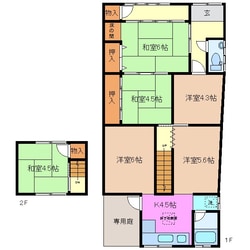 天カ須賀一戸建ての物件間取画像